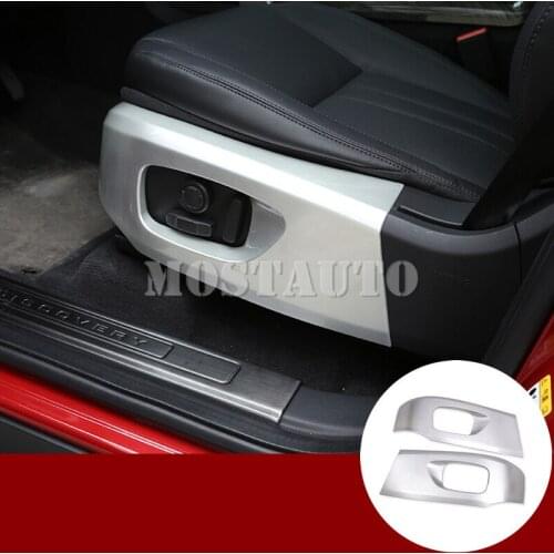 For Land Rover Discovery Sport Inner Car Seat Button Frame Trim Cover 2015-2018 2pcs Car Accessories Interior Car Decor Car Trim