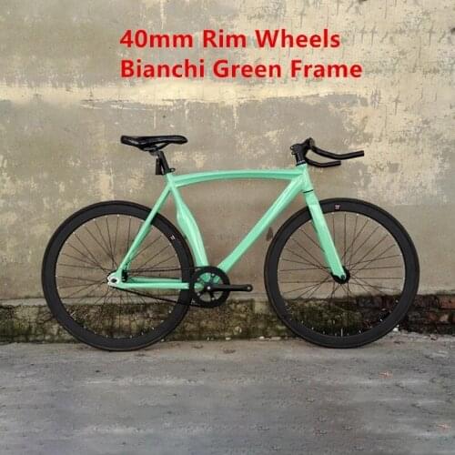 Track Bike Fixie With Aluminum Alloy Frame Fork 70mm Rim Wheel Customizable Single Speed 700C Fixed Gear Racing Cycling Bicycle