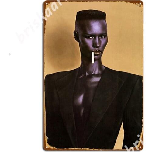 Grace Jones Metal Signs Mural Cinema Kitchen Funny Wall Decor Tin sign Posters