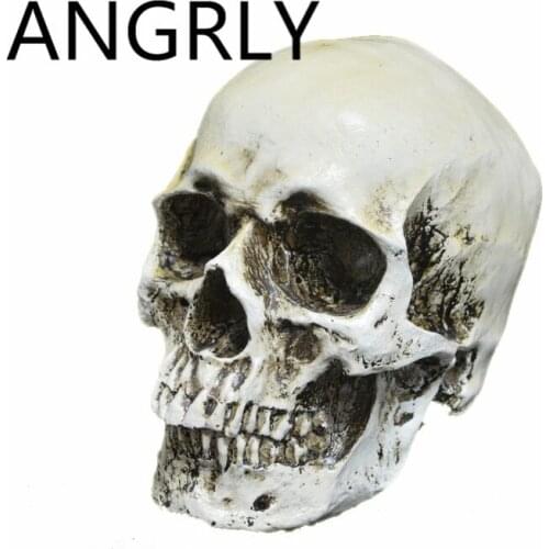 Halloween Collectors Edition High simulation 1:1 Human beings Skull model Medical Skull Resin skeleton head decoration