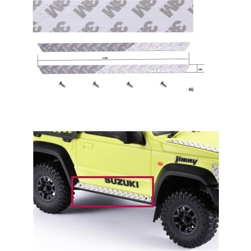 Jimny Suzuki 1/16 RC car spare parts Upgrade Metal side pedal Anti-slip board