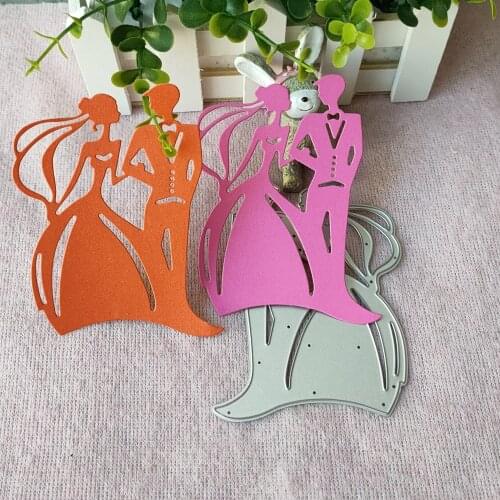 Newlyweds decorative embossing The newlywed wedding Metal cutting Die scrapbook Die DIY Photo album Paper