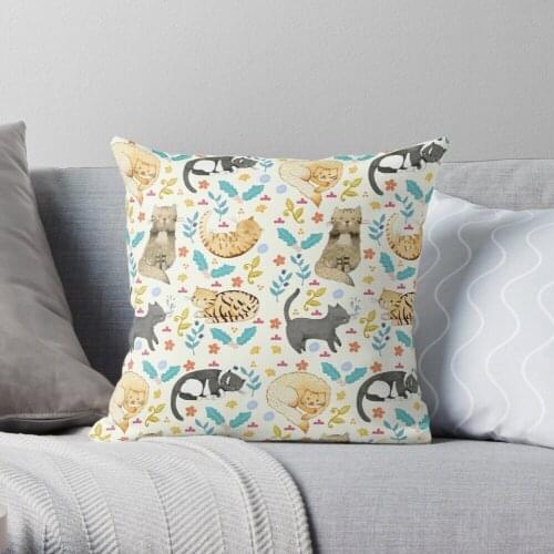My Cats Throw Pillow Cushion Cover Polyester throw pillows case on sofa home living room car seat decor 45x45cm