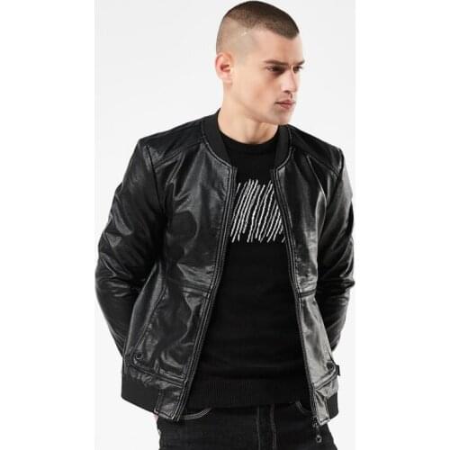 Mens leather jacket spring slim motorcycle coat men jackets autumn short clothes personalized jaqueta de couro street fashion