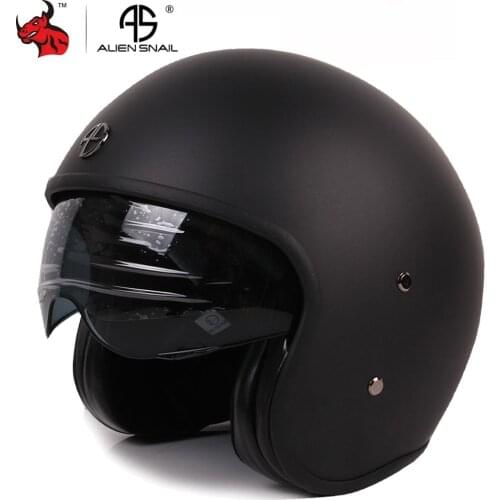 NEW Retro Motorcycle Helmet Vintage Casco Moto Men Open Face Scooter Helmet Motorbike Racing Riding Helmet With Certification