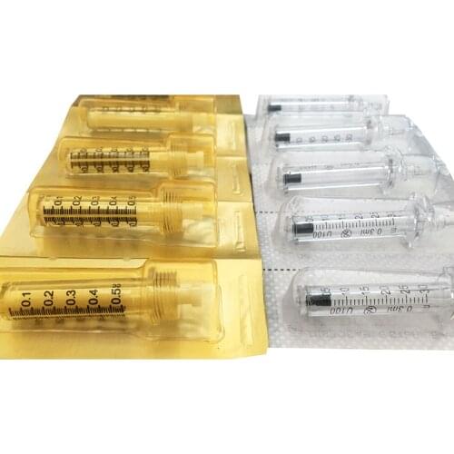 0.3ml 0.5ml Disposable Sterile Ampoule Head for Hyaluron Pen Hyaluronic Acid Gun Atomizer Anti-wrinkle for Lip Filler Lifting