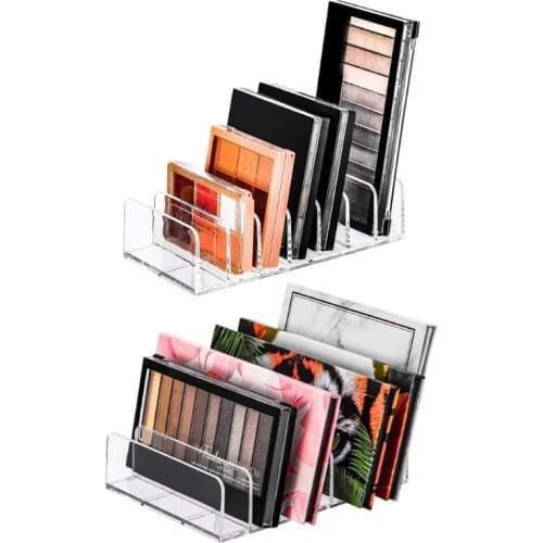 94PF Makeup Organizer Acrylic Eyeshadow Palette Storage for Bathroom Sink Vanity Tray