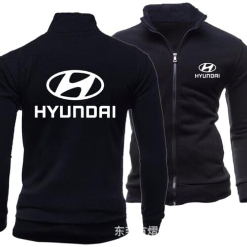 2020 new print autumn mens HYUNDAL logo hoodless Sweatshirt Street jacket sportswear Pullover