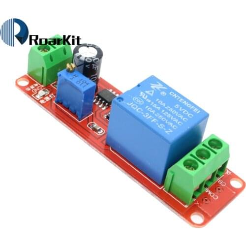 1pcs NE555 Timer Switch Adjustable Module Time Delay Relay Module DC 5V / 12V Monostable Shield Power Switch 0~10S