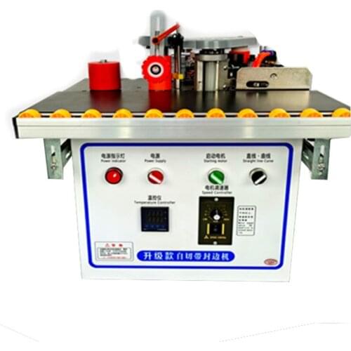 Portable Broken Zip Edge 220v / 1200w Automatic Woodworking Double-Sided Coated Home Installed Sealing Machine