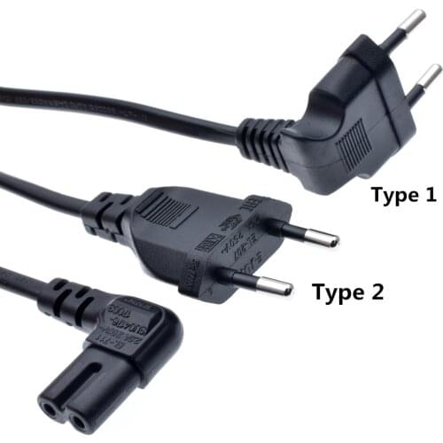 Euro right angled 90 degree power lead cable for samsung philips sony LED TV 3 Meters