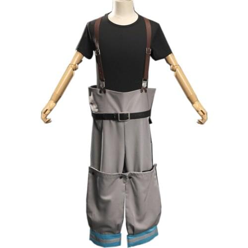 Shinra Kusakabe Cosplay Fire Force Enen no Shouboutai Fire Brigade Costume Asa Boiru Coat Pants Uniform Hair Wig Men Halloween