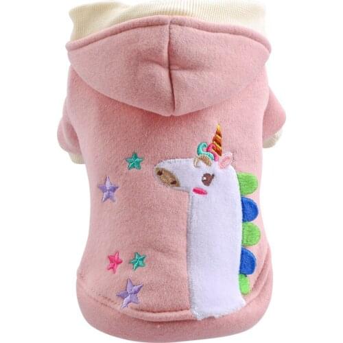 Cartoon Dog Hoodie Cute Animal Print Thicken Warm Two-leged Winter Pet Clothes Dog Coat Jackets Bulldog Mascotas Ropa Para Perro