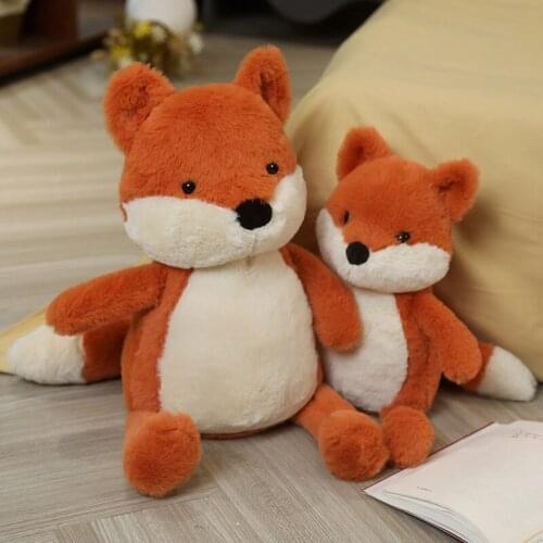 1pc 50cm/70cm/90cm Cute Cartoon Animal Fox Stuffed Doll Girls Baby Accompany Sleep Toys Gift Kawaii Sofa Decor Pillows
