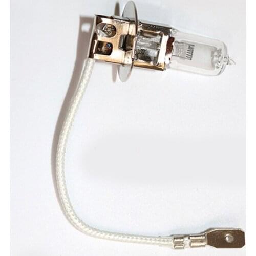 2pcs H3 12V 55W Halogen Tungsten Light Beads Bulb With Cable for Lathe Machine Tool Work Bulbs Accessories