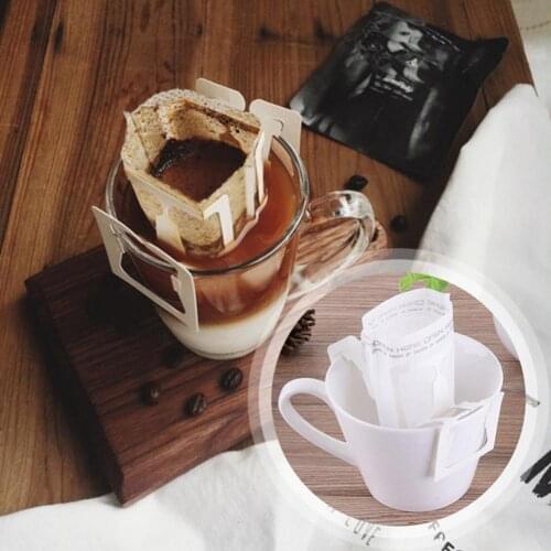 50Pcs Drip Coffee Filter Bag Portable Hanging Ear Style Drinking Pouch Tool plastic reusable coffee filter
