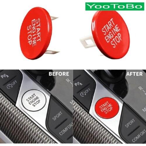 Car Red Start Engine Stop Switch Ignition Button Replacement Trim For BMW G20 X5 G05 X6 G06 X7 G07 G14 G15 G16 Z4 G29 F40 F44