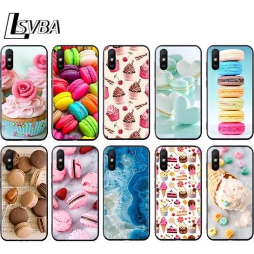 Dessert Ice Cream Cake for Xiaomi Redmi 10X Pro 5G 9A 9I 9T 9 GO K40 K30 K20 Ultra 8 7 6 5 4X Pro Soft Black Phone Case