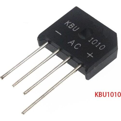 5PCS/LOT KBU1010 KBU-1010 10A 1000V ZIP Diode Bridge Rectifier diode New