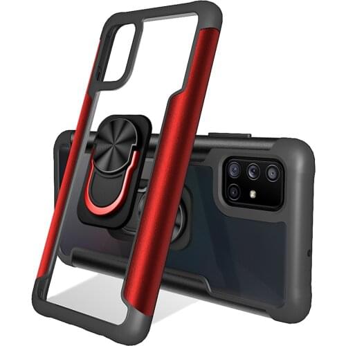 For Samsung Galaxy A51 A71 case TPU+PC With Ring Stand Shockproof protect Back Cover Case For samsung A21S A32 A42 A52 A72 5g