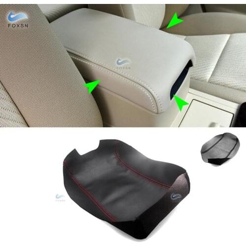 For Toyota Camry 2012 2013 2014 2015 2016 2017 Microfiber Leather Car Interior Center Control Armrest Box Cover Sticker Trim