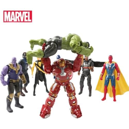 Marvel Avengers Infinite War Iron Man Spider-Man Thanos Thor Model Action Figure Doll Children Collection Toys Christmas Gift
