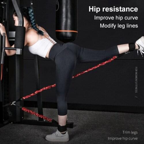 Hip Training Tension Elastic Rope Resistance Belt Suit Yoga Exercise Fitness Rubber Band Stretch Elastic Rope