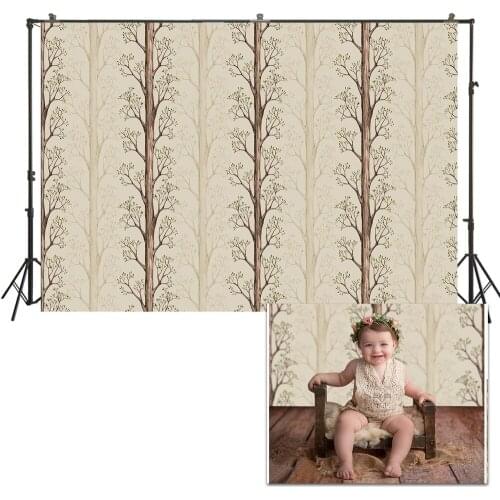HUAYI Photo Background Newborns Baby Child Photography Backdrops Customize Studio Trees Pattern Photoshoot Backdrop US163
