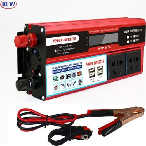 1500W Inverter DC 12V 24V to AC 220V 110V USB Auto Power Inverter Adapter Charger Voltage car Converter