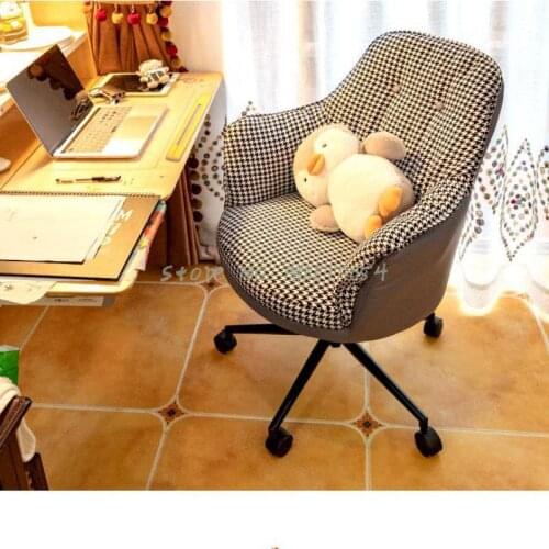 Computer chair home comfortable office chair lift swivel chair backrest chair bedroom makeup chair girls dormitory gaming chair