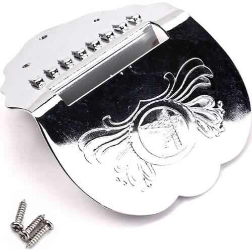 Mandolin Chrome K Word Tailpiece With Screws Pratical Replacements