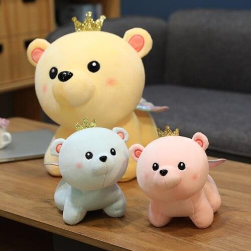 25cm Kawaii Plush Toys Angel Bear Stuffed Animals Teddy Bear Plush Doll Toys for Girls Kids Gifts Present