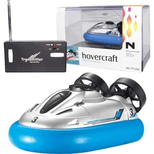 Mini RC Hovercraft Remote Control Model Jet Boat Radio R/C Turbo Motor Classic Electric Speedboat Boy Toy Boosted