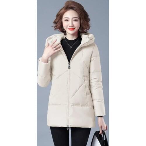 2021 New Winter Down Padded Jacket Women Thick Cotton Coat Female Mid-Length Slim Warm Jacket Womens Clothing Plus Size 3XLC127