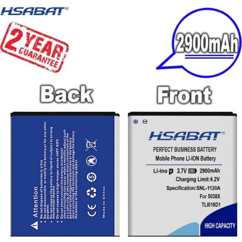 New Arrival [ HSABAT ] 2900mAh TLi018D1 TLi018D2 Battery for Alcatel One Touch Pop D5 Dual 5038x OT5038X Pop 3 5015D OT 5016