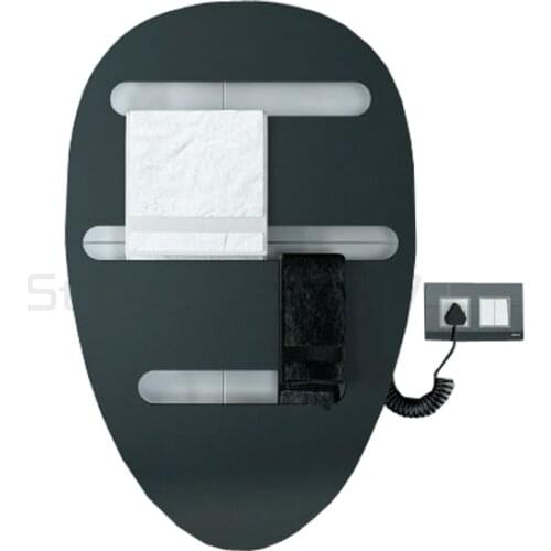 Graphene electric heating towel rack bathroom wall hanging drying rack sterilization disinfection heating towel rack