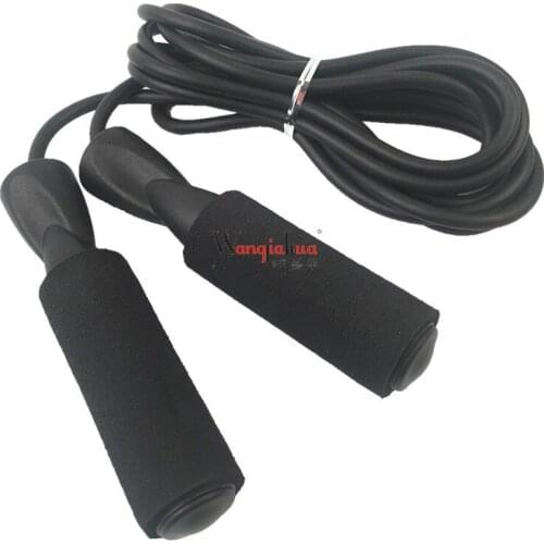 Cotton Sleeve Bearing Rubber Skipping Rope Adjustable Length Adult Children Students Competition Fitness Skipping Rope
