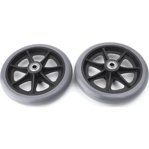 2pcs 6" Wheelchair Casters Small Cart Rollers Chair Wheels Accessories
