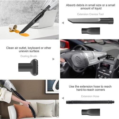 Handheld Vacuum-Hand Vacuum 8KPA Mini Vacuum Wet/Dry Handheld Vacuum Cordless