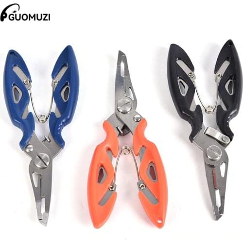 Fishing Plier Scissor Braid Line Lure Cutter Hook Remover Tackle Tool Cutting Fish Use Tongs Scissors Fishing Pliers 3 Colors
