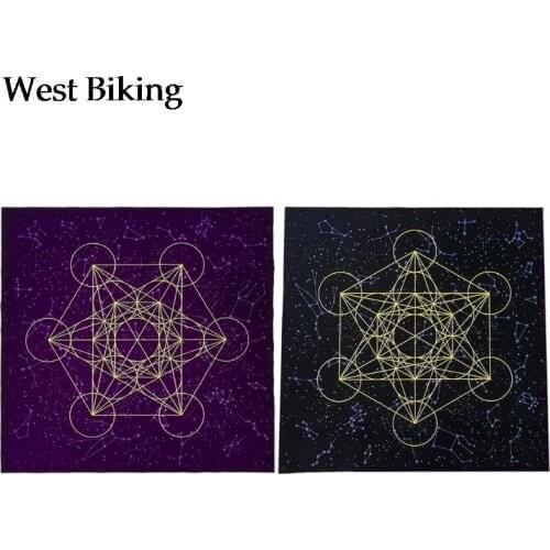 Tarot Card Tablecloth Metatrone Cub Crystal Grid Astrology Divination Altar Velvet Cloth Board Game Tarot Card Mat