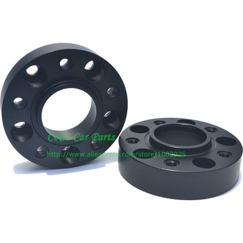 2Pcs 30mm 5x112-66.6 Black Special-purpose Car Wheel Spacer For W210 W211 W212 W213 (With 10pcs 14x1.5 Bolts)