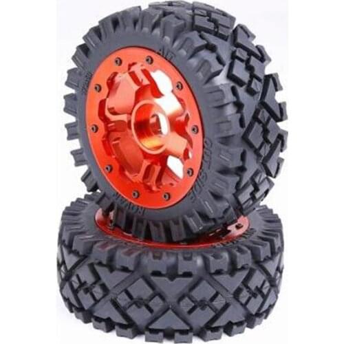 Aluminum alloy front wheel hub with wasteland tires and waterproof liner sets for 1/5 rc hpi racing 5B remote control toys truck