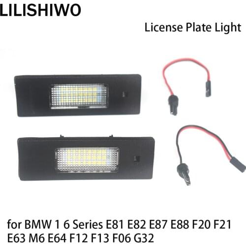 LILISHIWO Car Number License Plate Light Lamp LED Lights for BMW X1 E84 F48 X3 F25 G01 X4 F26 X5 X6 E70 E71 E72 F15 F16 G05 F85