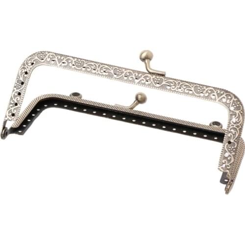 THINKTHENDO 2017 Bronze DIY Purse Handbag Handle Coins Bags Metal Kiss Clasp Lock Frame 6.5/8.5/10.5/12.5/15/18/20.5cm