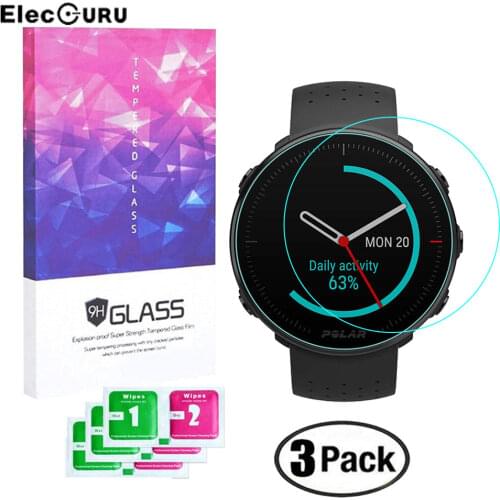 Screen Protector Tempered Glass for POLAR Vantage M Smartwatch 9H 2.5D Clear Anti Scratch Explosion-proof Protective Glass Film