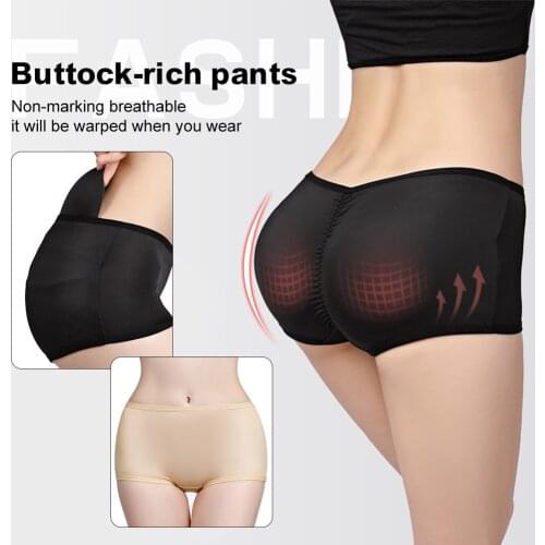 Womens Seamless Panty Push Up Panties Fake with Buttock Padded Full Cover Seamless Butt Lifter Body Shaper for Perfect Curve
