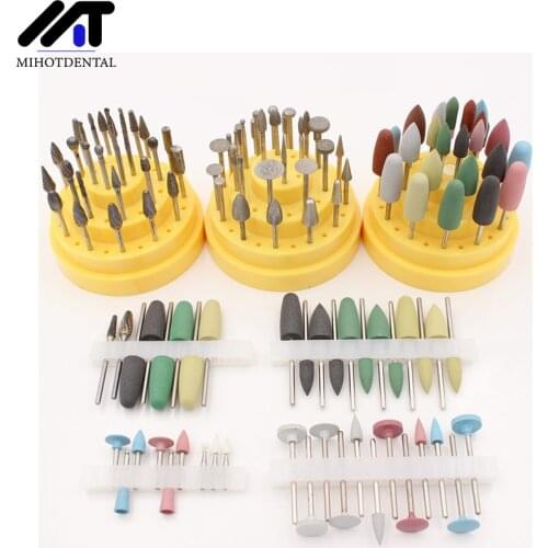 1Set Dental Silicone Grinding Heads Teeth Polisher for Low-speed Machine Polishing Dental Tools Dentistry Lab