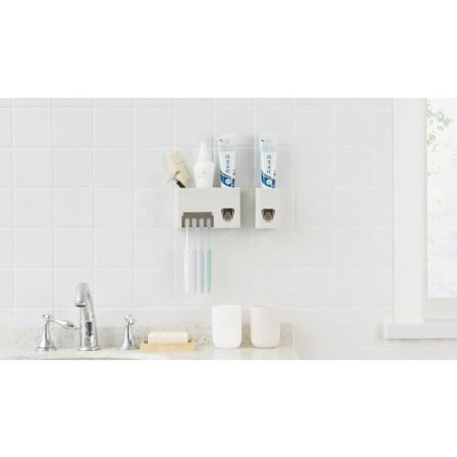 1PC Hot Sale Automatic Toothpaste Dispenser Family Toothbrush Holder set High Quality Bathroom Sets LF 252