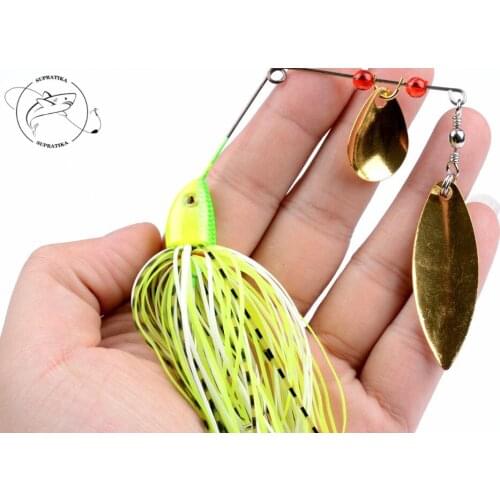 1Pcs Matel Spinner Spoon Bait Double Reflective Golden Wobbler Chatter Bait Buzzbait Jig Jigging Lure Swimbait Spinnerbait